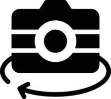 camera rotate vector illustration on a background.Premium quality symbols.vector icons for concept and graphic design.