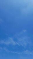 Blue sky background with thin clouds in Indonesian sky photo