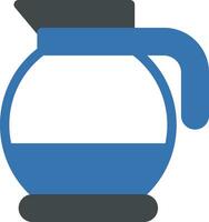 ilustración de vector de hervidor de café en un fondo. símbolos de calidad premium. iconos vectoriales para concepto y diseño gráfico.