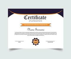 Modern Certificate Template vector