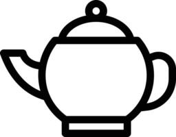 ilustración de vector de hervidor de té en un fondo. símbolos de calidad premium. iconos vectoriales para concepto y diseño gráfico.