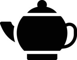 ilustración de vector de hervidor de té en un fondo. símbolos de calidad premium. iconos vectoriales para concepto y diseño gráfico.