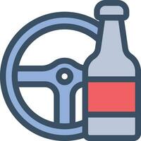 drink drive vector illustration on a background.Premium quality symbols.vector icons for concept and graphic design.