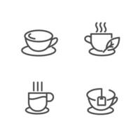 ilustración de diseño de vector de icono de café