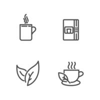 ilustración de diseño de vector de icono de café