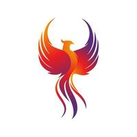 Phoenix vector icon illustration