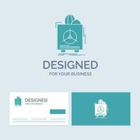 insurance. Fragile. product. warranty. health Business Logo Glyph Icon Symbol for your business. Turquoise Business Cards with Brand logo template. vector