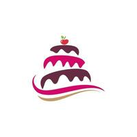 Cake Vector icon design illustration