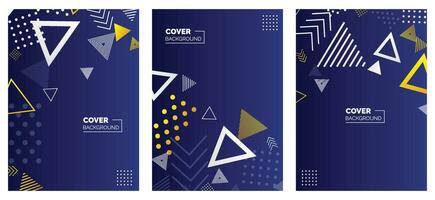 Modern abstract covers set. minimal covers design. Colorful geometric background. vector illustration.