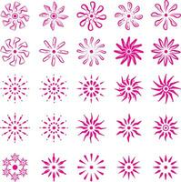 Flower Icon Pack set illustration vector