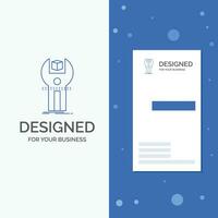 Business Logo for SDK. App. development. kit. programming. Vertical Blue Business .Visiting Card template vector