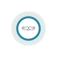 moustache. Hipster. movember. male. men Line Icon. Vector isolated illustration