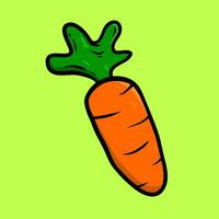 Ilustración de vector de vegetales de zanahoria