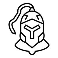 Armor Helmet Icon Style vector