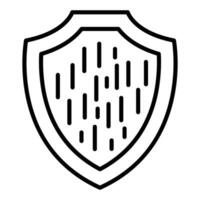 Wood Shield Icon Style vector