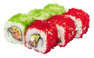 Tobiko Spicy Maki Sushi photo