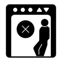 Creative design icon of no lift vector