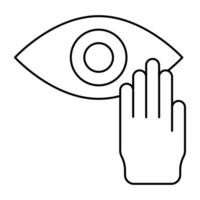 A premium download icon of eye vector