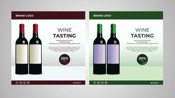 Wine tasting poster design