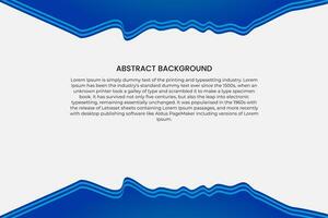 Abstract blue wavy business style background. Abstract business background banner beautiful blue wave vector