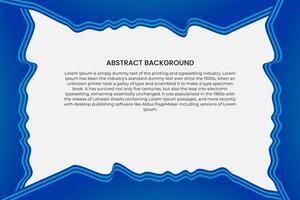 Abstract blue wavy business style background. Abstract business background banner beautiful blue wave vector