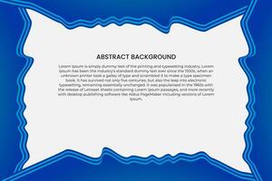 Abstract blue wavy business style background. Abstract business background banner beautiful blue wave vector