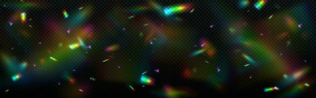 overlay rainbow effect, crystal light refraction vector