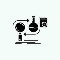 Analysis. business. develop. development. market Glyph Icon. Vector isolated illustration