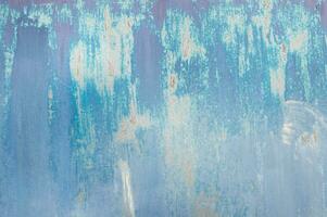 Blue Rusty textured metal background. Copy space for designers. photo