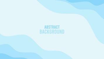 simple blue wavy template background vector