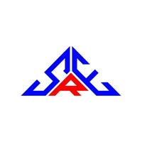 diseño creativo del logotipo de la letra sre con gráfico vectorial, logotipo simple y moderno de sre en forma de triángulo. vector