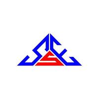 diseño creativo del logotipo de la letra sse con gráfico vectorial, logotipo simple y moderno de sse en forma de triángulo. vector