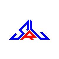 SRL letter logo creative design with vector graphic, SRL simple and modern logo in triangle shape.