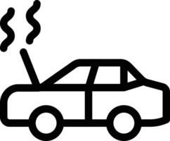 ilustración de vector de daño del motor en un fondo. símbolos de calidad premium. iconos vectoriales para concepto y diseño gráfico.