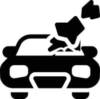 ilustración de vector roto de coche en un fondo. símbolos de calidad premium. iconos vectoriales para concepto y diseño gráfico.