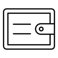 Wallet Icon Style vector