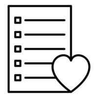 Wishlist Icon Style vector