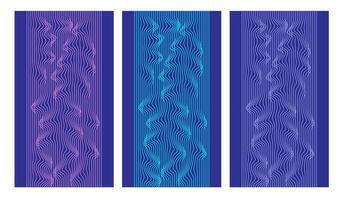 Fondo abstracto vectorial con ondas dinámicas coloridas, líneas y partículas. ilustración adecuada para el diseño vector