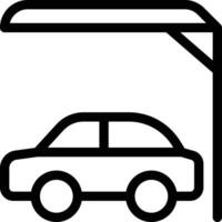 ilustración vectorial de estacionamiento de automóviles en un fondo. símbolos de calidad premium. iconos vectoriales para concepto y diseño gráfico. vector