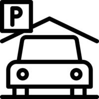 ilustración vectorial de estacionamiento de automóviles en un fondo. símbolos de calidad premium. iconos vectoriales para concepto y diseño gráfico. vector