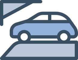 ilustración vectorial de estacionamiento de automóviles en un fondo. símbolos de calidad premium. iconos vectoriales para concepto y diseño gráfico. vector