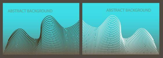 Vector abstract background with colorful dynamic waves, line and dots. Illustration suitable for design