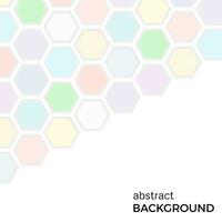 Abstract background with color hexagons elements. Vector illustration.