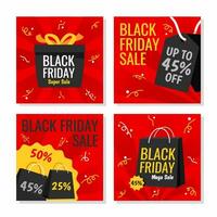 Promote Shopping On Black Friday Template vector