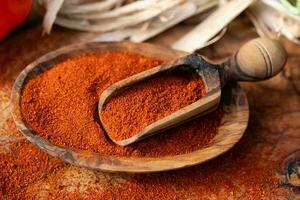 smoked red Hungary Paprika sweet or spicy photo