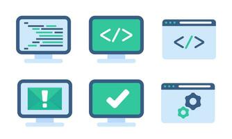 data coding For program developers on the website vector