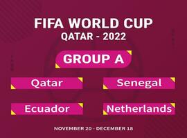 FIFA world cup 2022 group vector