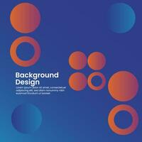 design background gradient social media post template blue vector