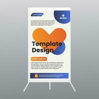 template y banner design show exhibition display promotion vector