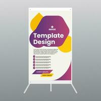 template y banner design show exhibition display promotion vector